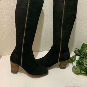 COPY - Cole haan suede over knee boots zipper size 7B